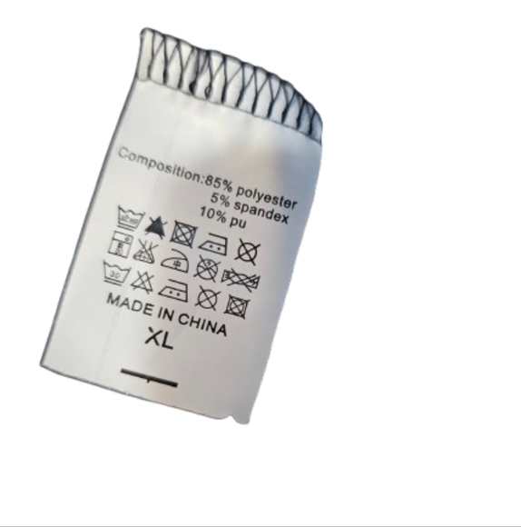 Black High-Waisted Leather-Like Leggings XL - Picture 3 of 4